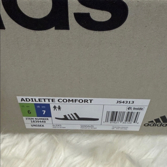 Adidas Adilette Comfort Slides M6 /W7 - Picture 3 of 3